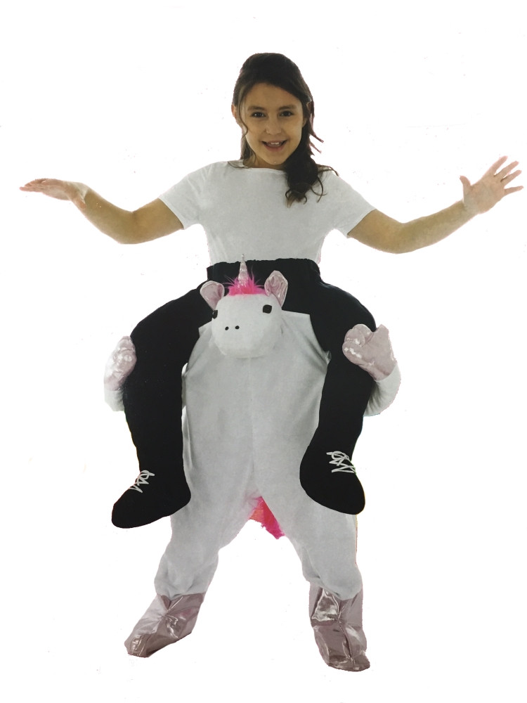 Costume Carnevale Bambina Unicorno Carry Me PS 05109 Cavalcabile