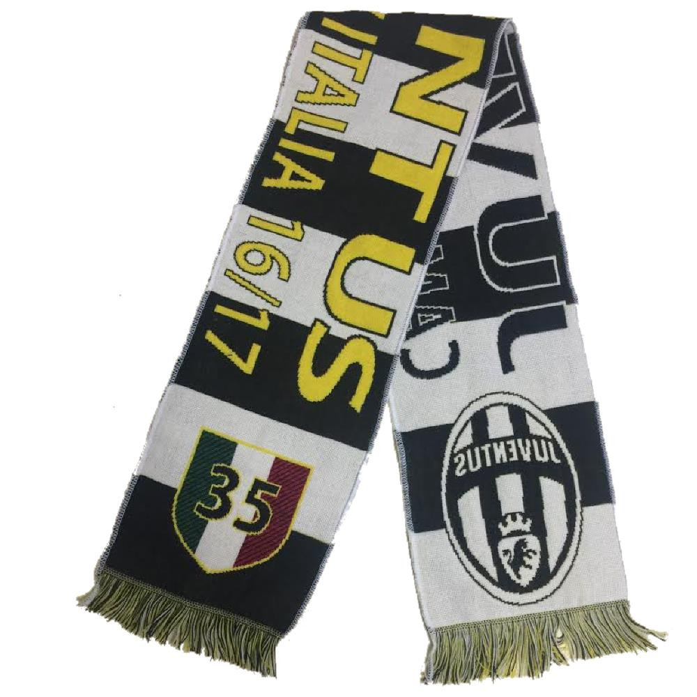 Sciarpa Juventus Campione 2016/2017 35° Scudetto Jacquard PS 06418 pelusciamo store