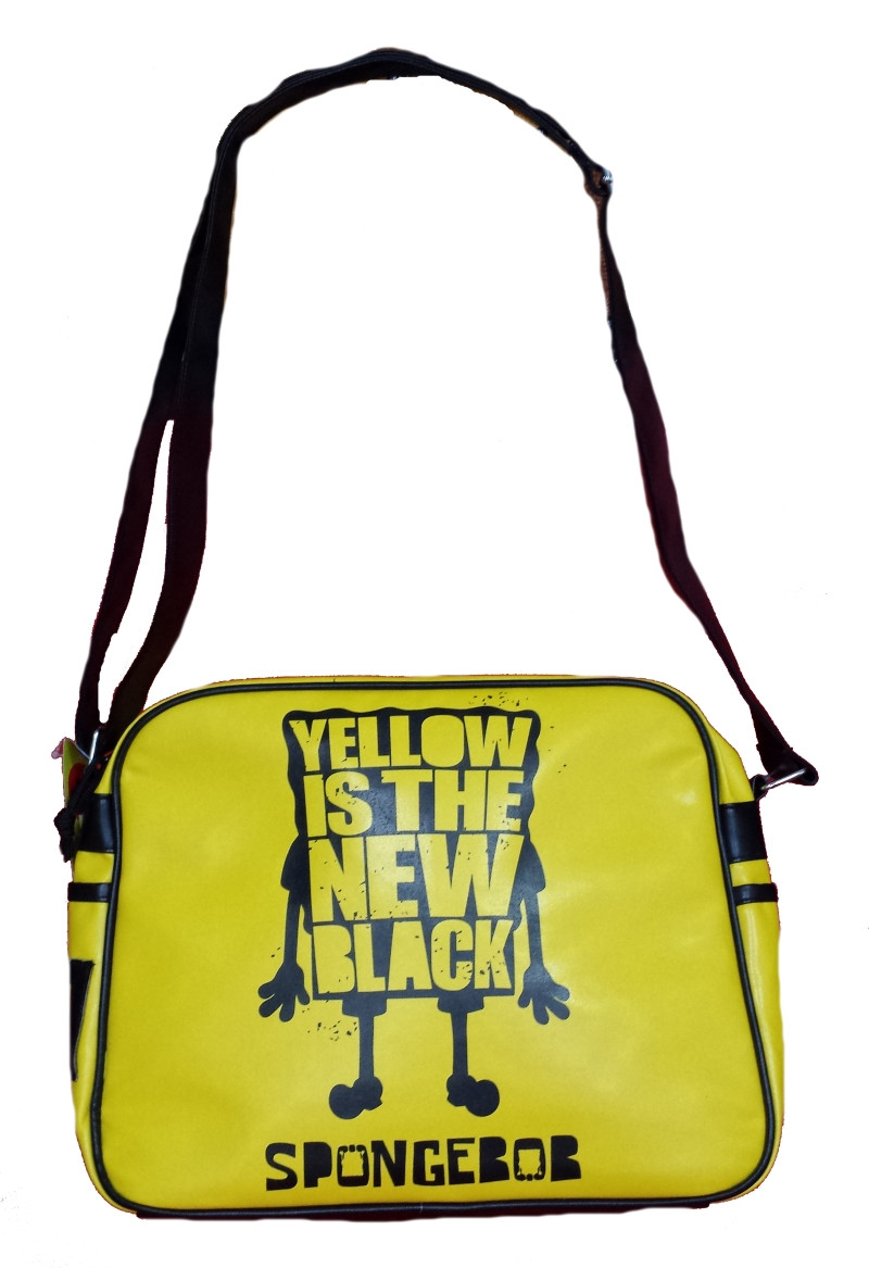 Zaino scuola Tracolla Spongebob gialla e nera | Pelusciamo.com