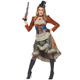 Costume Carnevale Donna Steampunk Girl PS 28639