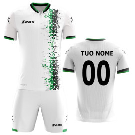 Completo Calcio Kit KRYSTAL Zeus Personalizzabile Con Loghi Nome e Numero PS 12801