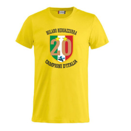 T-shirt Scudetto Milano Neroazzurra Campioni D'Italia 2024 20 Scudetti PS 27431-A042
