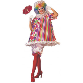 Costume Carnevale Donna Pagliaccio clown travestimento Betty Bride *17676