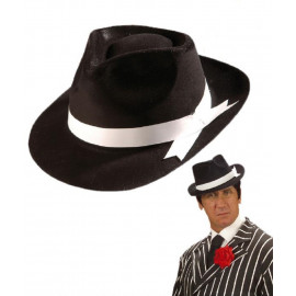 Cappello gangster in plastica per Costume Carnevale anni 20/30 PS 19800