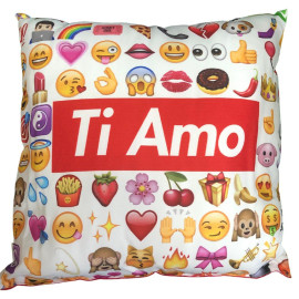 Cuscino Emoji Ti Amo Idea Regalo Per San-Valentino 40x40 Cm PS 21188