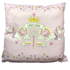 Cuscino Unicorn Rosa Cuscino con Unicorni 35x35 Cm PS 21483