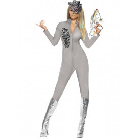 Costume Halloween Carnevale Donna Seconda Pelle zentai Robot Smiffy's *13927 
