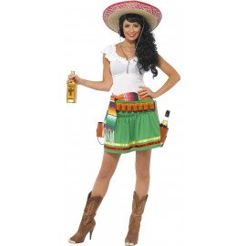 Costume Carnevale Donna Messicana, Tequila Shooter PS 16589