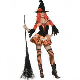 Costume Halloween Carnevale Donna Strega Maga Befana Smiffys *13905