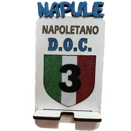 Portacellulare Napule Napoletano DOC 3 Scudetti Napoli 20x9 PS 37801