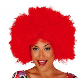 Parrucca Clown Afro Rossa  x Costume Carnevale Parrucche PS 17363