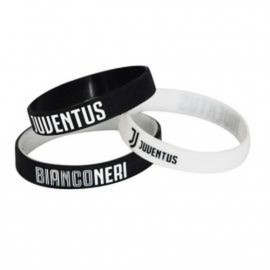 Kit 3 braccialetti In Silicone Bianconeri Juventus JJ PS 07627