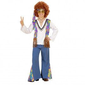 Costume Carnevale Bimbo Woodstock Hippie Anni 60 PS 35437 