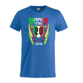 T-shirt Commemorativa Scudetto Inter Maglietta Campioni D'Italia 2024 20 Scudetti PS 27431-A040