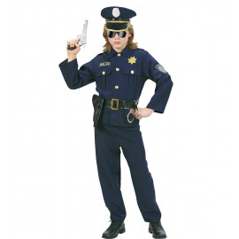 Costume Carnevale Bimbo Divisa Poliziotto PS 19957 Travestimento Polizia