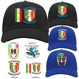 Cappello Baseball Scudetto Inter Campione D'Italia 2023/2024 20 Scudetti PS 41364-INT01
