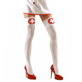 Calze Collant da infermiera accessori Costume Carnevale Donna  *01668