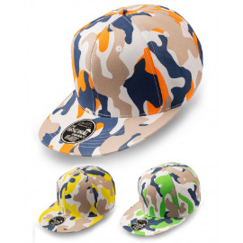 Cappellino Baseball Visiera Piatta Snap Camou Personalizzabile Con Ricamo  PS 12116