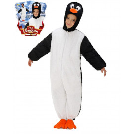 Costume Carnevale Pinguino Travestimento Bimbo Animale in Peluche PS 20129