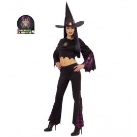 Costume Halloween Ragazza, Vestito Strega Luminoso  PS 08063