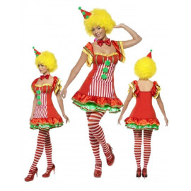 Costume Carnevale Donna Pagliaccio travestimento Clown smiffys *17583