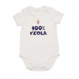 Body Neonato in Cotone Fiorentina 100% Viola PS 31870 Abbigliamento Personalizzabile 