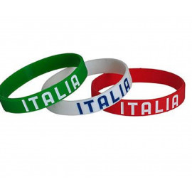 Kit 3 braccialetti Italia In Silicone Braccialetto Tricolore  PS 03477