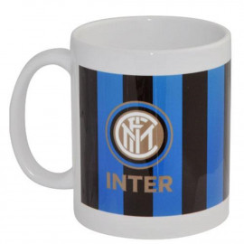 Tazza Inter Mug Ceramica Righe Internazionale FC Colazione Casa PS 11066