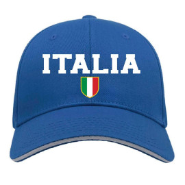 Cappello Italia Scudetto Cappello Bsaeball Con Visiera Ricamato Taglia da Adulto PS 11056-002