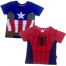 Maglietta Marvel Avengers Spiderman Capitan America PS 06362