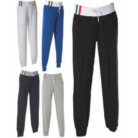 Pantalone Tuta Italia in Felpa Made in Italy 100% Cotone  PS 28378