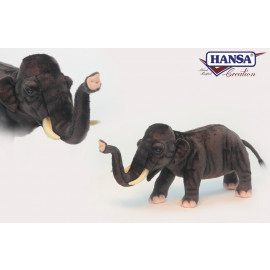 Peluche Elefante Asiatico 25x50x18 Cm Peluches Hansa PS 07603