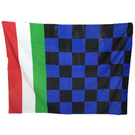 Bandiera Stadio Nero Azzurro Tricolore 100X150 cm Bandiere Neroazzurre  PS 03652
