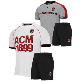 Pigiama Uomo Milan Corto Abbigliamento Calcio ACM Milan PS 26930