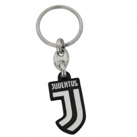 Portachiavi Juventus Calcio F.C. Gomma Con Logo JJ Ufficiale PS 08860