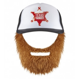 Cappello Texas Ranger con Barba Accessorio Carnevale PS 12019