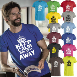 T-Shirt Keep Kalm And Stay Away Uomo Bambino Magliette Simpatiche PS 27431-A012
