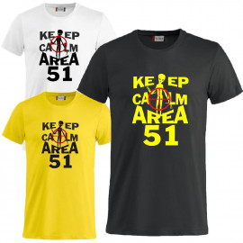T-Shirt Keep Kalm Area 51 Alieno Maglietta Personalizzata PS 27431-A51
