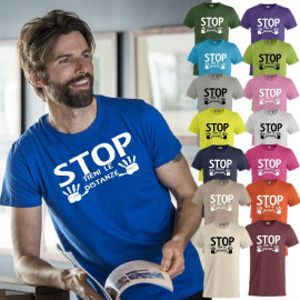T-Shirt Stop Tieni Le Distanze Uomo Bambino Magliette Simpatiche PS 27431-A009