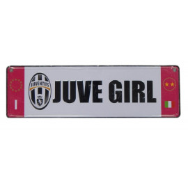 Targa Juve Girl Con Ventose Gadget Tifosi Juventus PS 02675