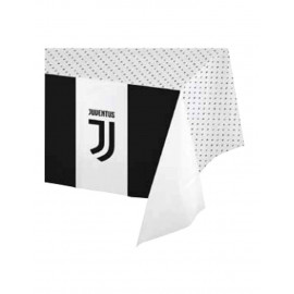 Tovaglia Plastica Juventus 120x180 cm, Arredo Festa Compleanno Calcio PS 31924