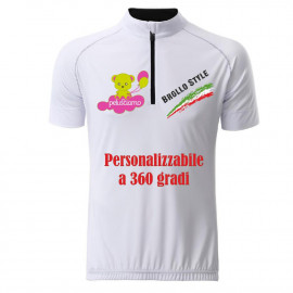 T-shirt Ciclismo Uomo Men's Bike-T Hlf Zip JN 514 Personalizzabile PS 31834