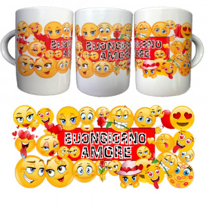 Tazzina da Caffè Buongiorno Amore Smile PS 10523-0001 Tazzine Personalizzabili Pelusciamo Store Marchirolo