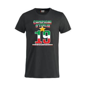 T-Shirt Campioni D'Italia 19 Maglietta Celebrativa Scudetto PS 27431-C-ITALIA