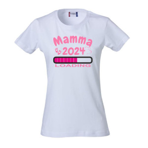 T-shirt Donna Mamma Loading Manica Corta Personalizzata PS 28870-018