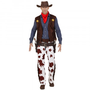Costume Carnevale CowBoy Cow Boy Travestimento Far West PS 35743