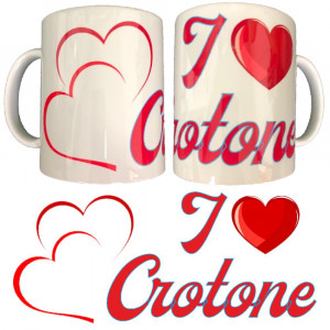 Tazza Ceramica I Love Crotone Tazze Simpatiche PS 09370-1005 pelusciamo store