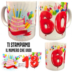 Tazza In Ceramica Auguri Tuoi Anni Tazze Regalo PS 09370-46baseanni