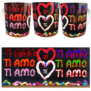 Tazza In Ceramica TI AMO Tazze Regalo San Valentino PS 09370-64 Pelusciamo Store Marchirolo