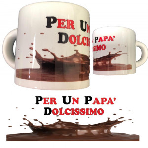Tazzina da Caffè per Un Papa' Dolcissimo PS 10523-0011 Tazzine Personalizzabili Pelusciamo Store Marchirolo
